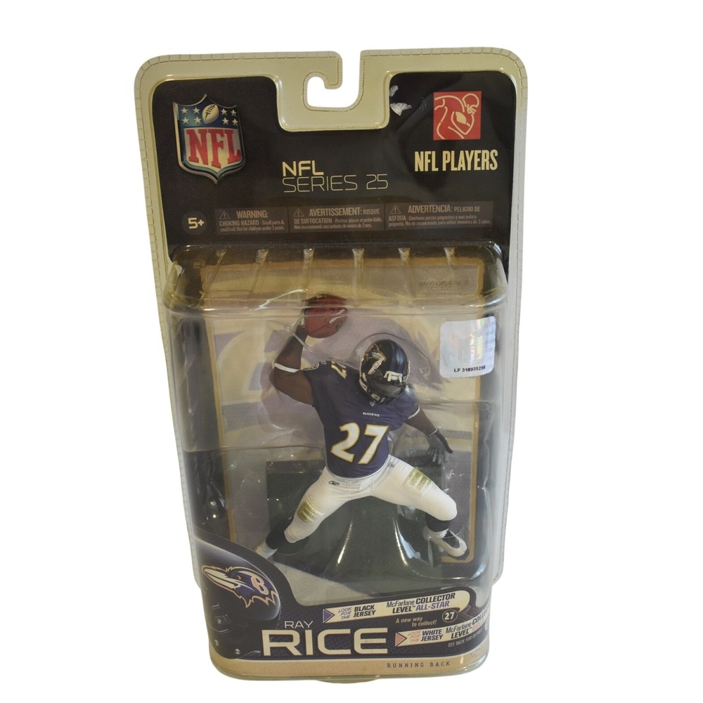 McFarlane NFL Series 25 Ray Rice Baltimore Ravens Figure Purple NIB
